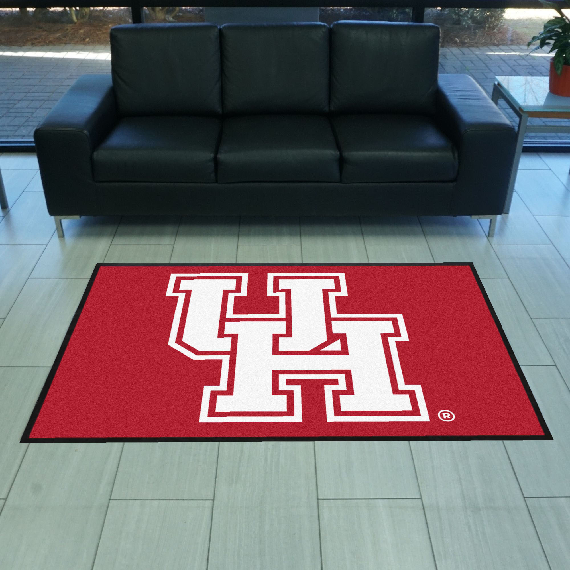 Houston4X6 High-Traffic Mat with Durable Rubber Backing - Landscape Orientation