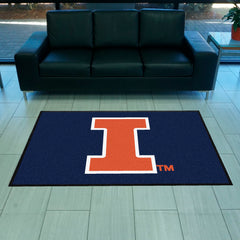 Illinois 4X6 High-Traffic Mat with Durable Rubber Backing - Landscape Orientation