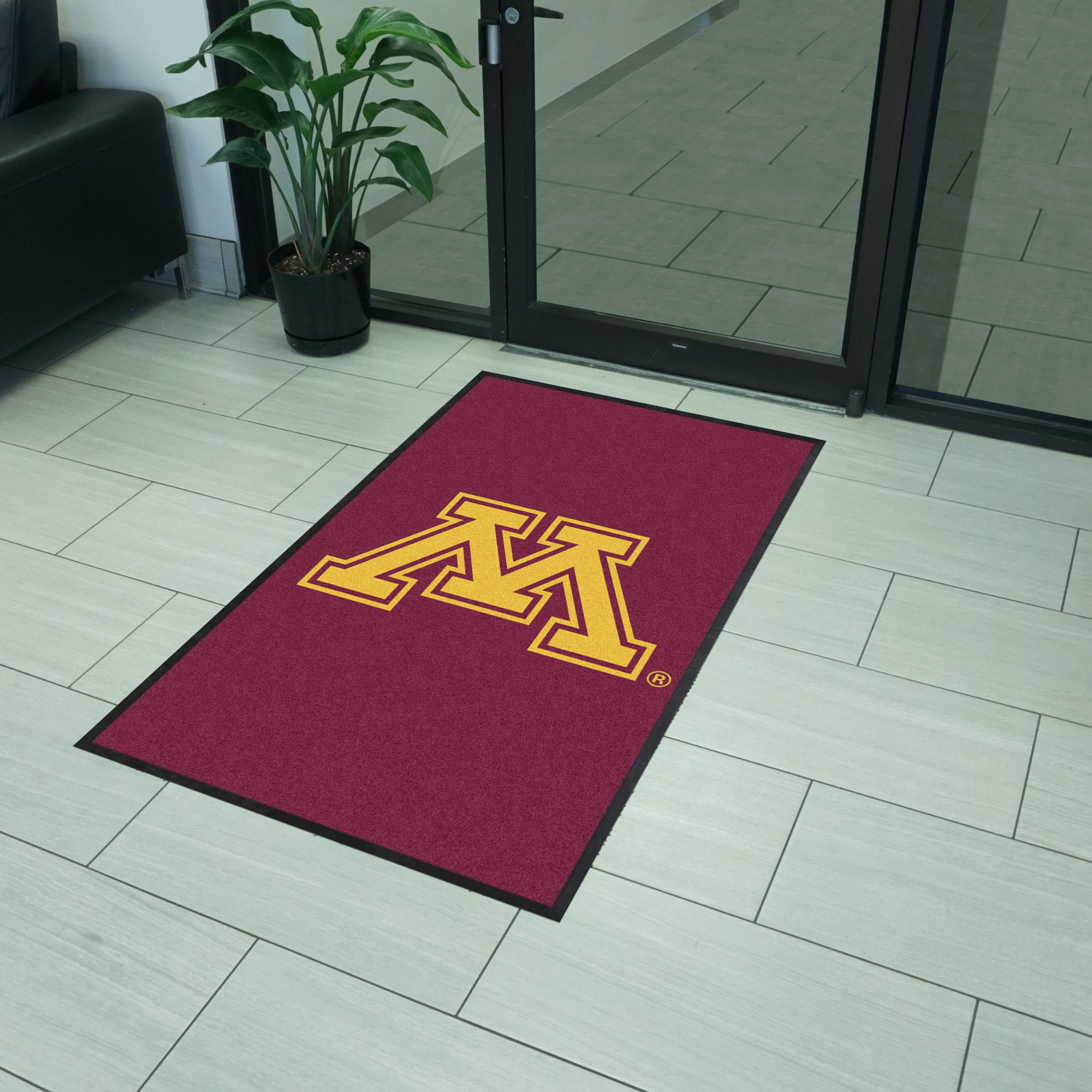 Minnesota 3X5 High-Traffic Mat with Durable Rubber Backing - Portrait Orientation