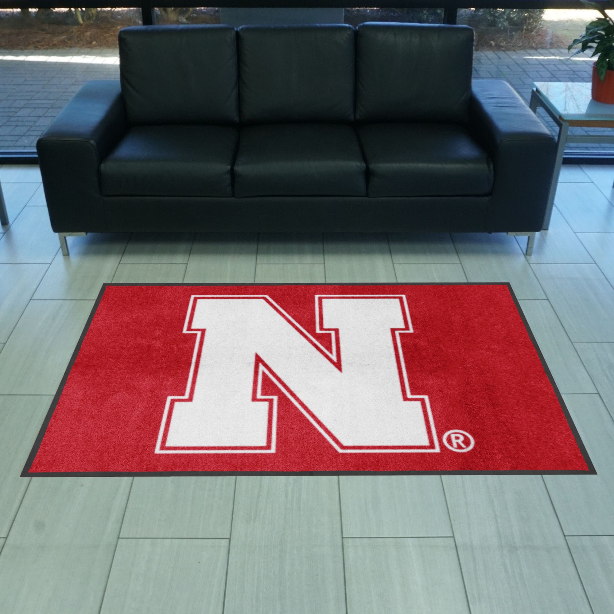 Nebraska 4X6 High-Traffic Mat with Durable Rubber Backing - Landscape Orientation - Nebraska