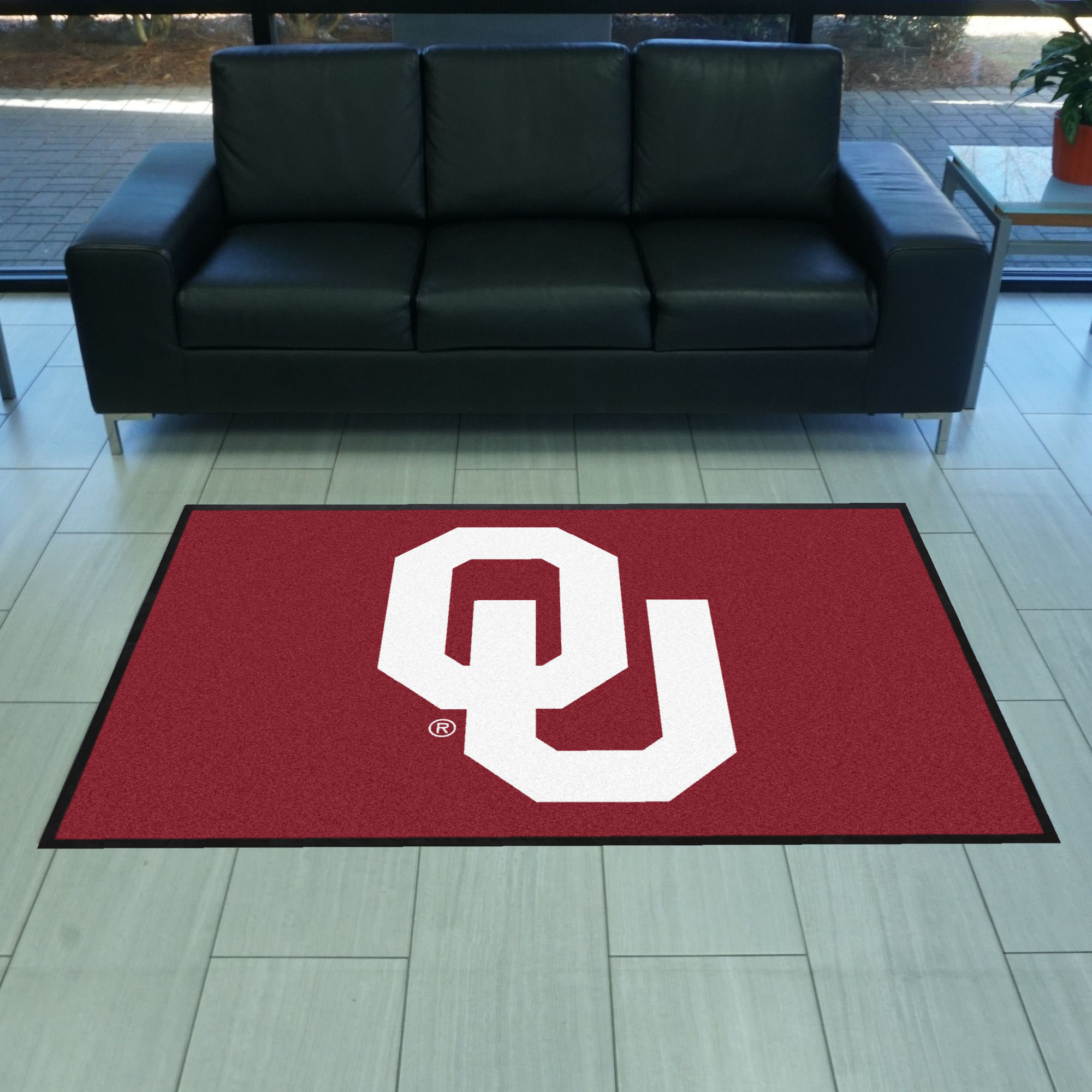 Oklahoma 4X6 High-Traffic Mat with Durable Rubber Backing - Landscape Orientation - Oklahoma