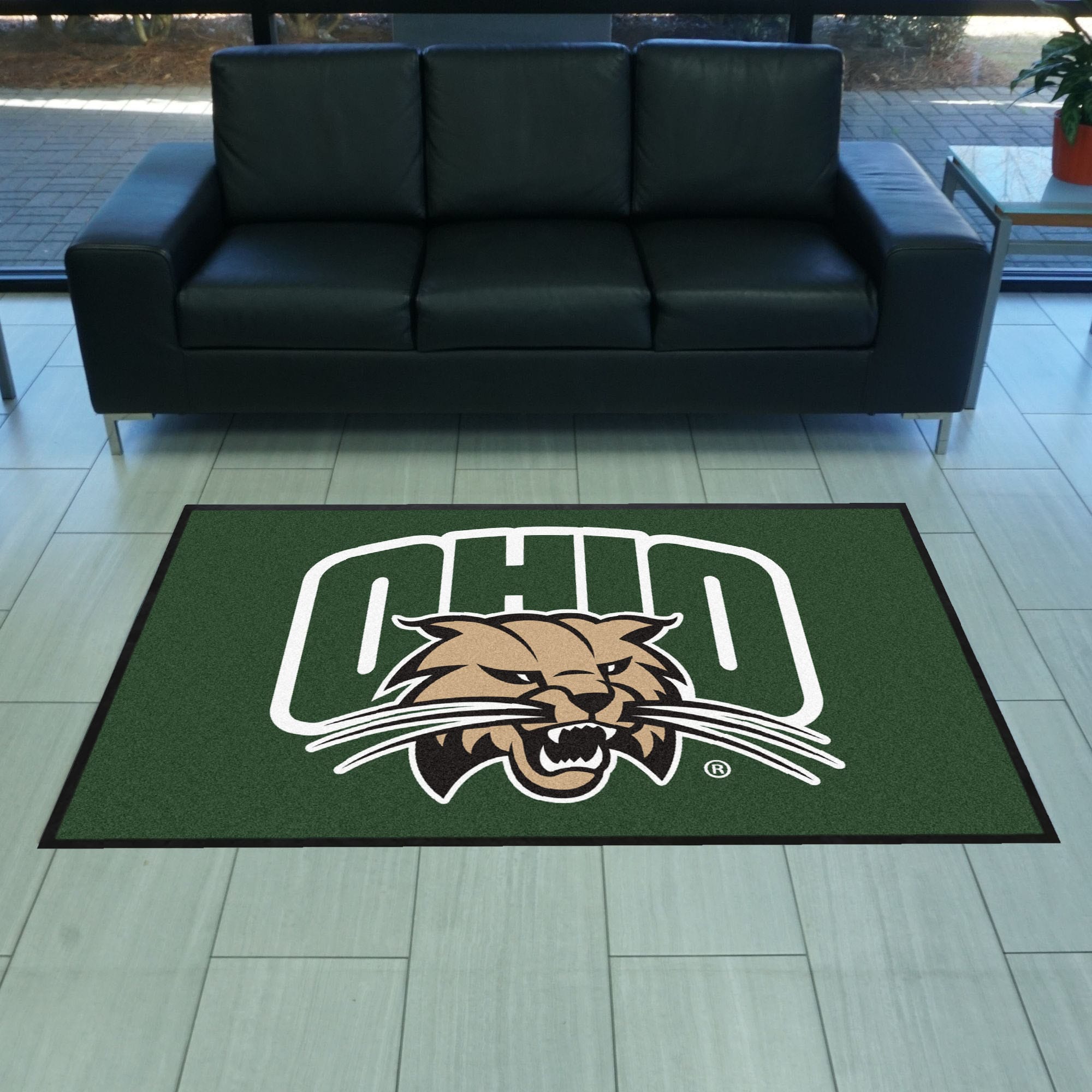 Ohio4X6 High-Traffic Mat with Durable Rubber Backing - Landscape Orientation - Ohio