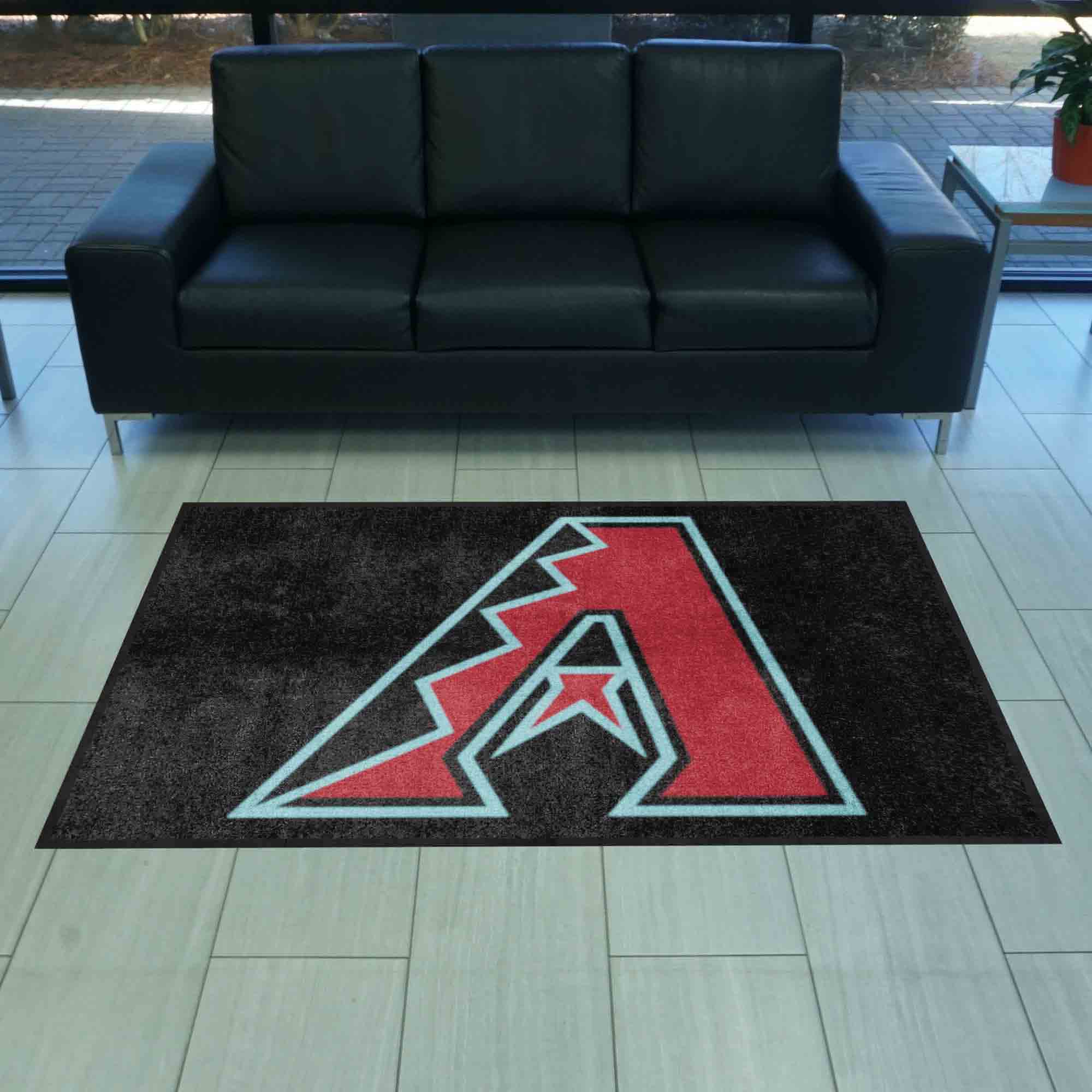 Arizona Diamondbacks 4X6 High-Traffic Mat with Durable Rubber Backing - Landscape Orientation