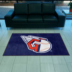 Cleveland Indians 4X6 High-Traffic Mat with Durable Rubber Backing - Landscape Orientation