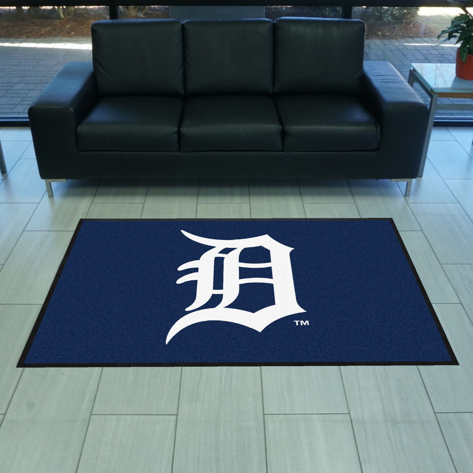 Detroit Tigers 4X6 High-Traffic Mat with Durable Rubber Backing - Landscape Orientation