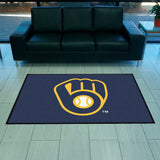 Milwaukee Brewers 4X6 High-Traffic Mat with Durable Rubber Backing - Landscape Orientation