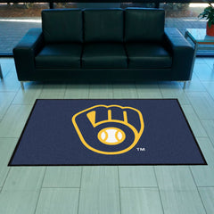 Milwaukee Brewers 4X6 High-Traffic Mat with Durable Rubber Backing - Landscape Orientation