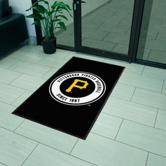 Pittsburgh Pirates 3X5 High-Traffic Mat with Durable Rubber Backing - Portrait Orientation