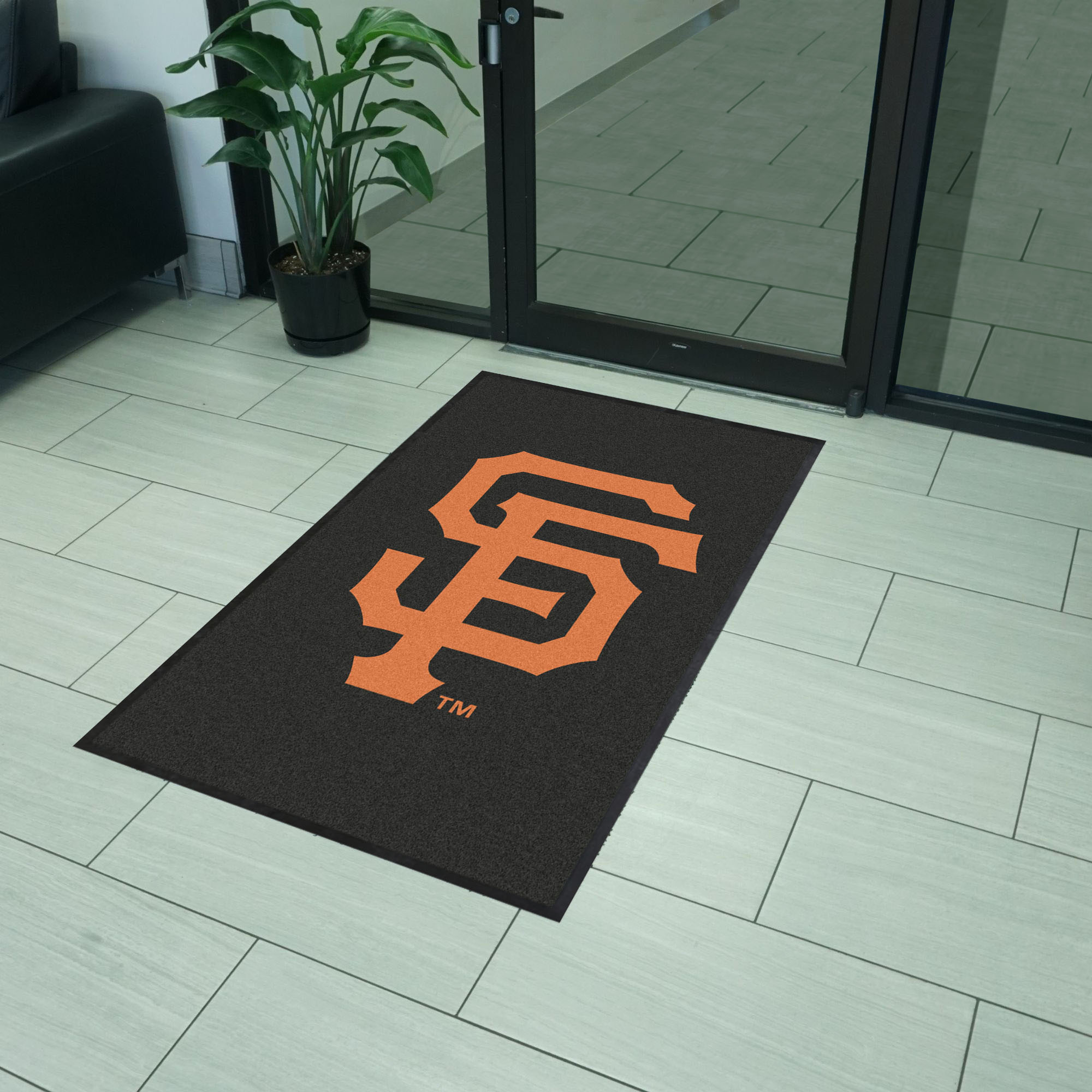 San Francisco Giants 3X5 High-Traffic Mat with Durable Rubber Backing - Portrait Orientation