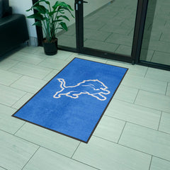 Detroit Lions 3X5 High-Traffic Mat with Durable Rubber Backing - Portrait Orientation