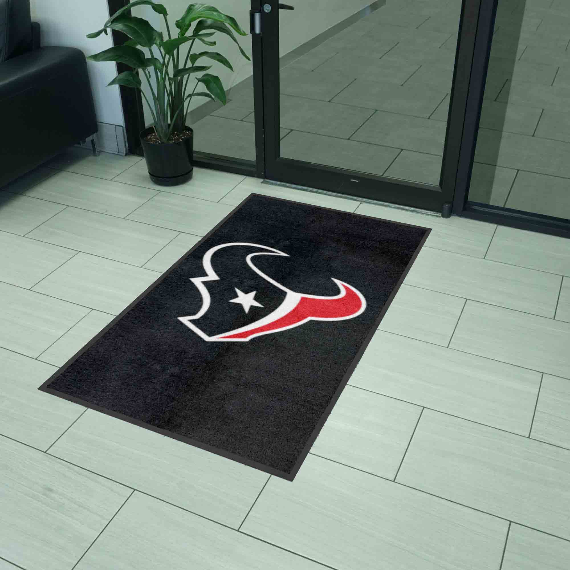 Houston Texans 3X5 High-Traffic Mat with Durable Rubber Backing - Portrait Orientation - Houston Texans