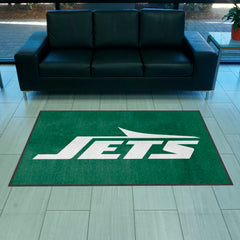 New York Jets 4X6 High-Traffic Mat with Durable Rubber Backing - Landscape Orientation - New York Jets