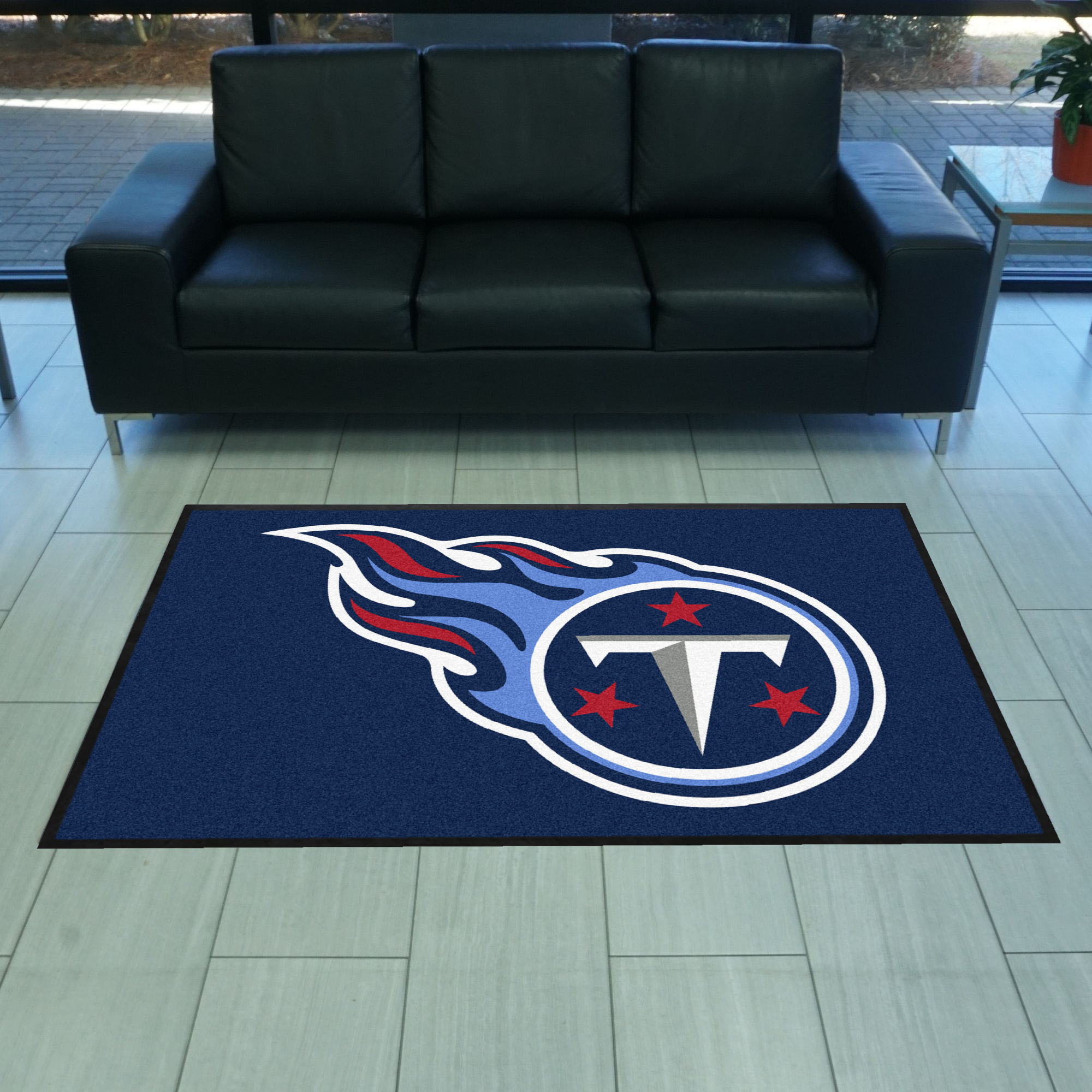 Tennessee Titans 4X6 High-Traffic Mat with Durable Rubber Backing - Landscape Orientation