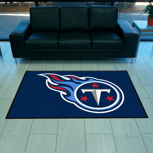 Tennessee Titans 4X6 High-Traffic Mat with Durable Rubber Backing - Landscape Orientation