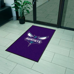 Charlotte Hornets 3X5 High-Traffic Mat with Durable Rubber Backing - Portrait Orientation - Charlotte Hornets