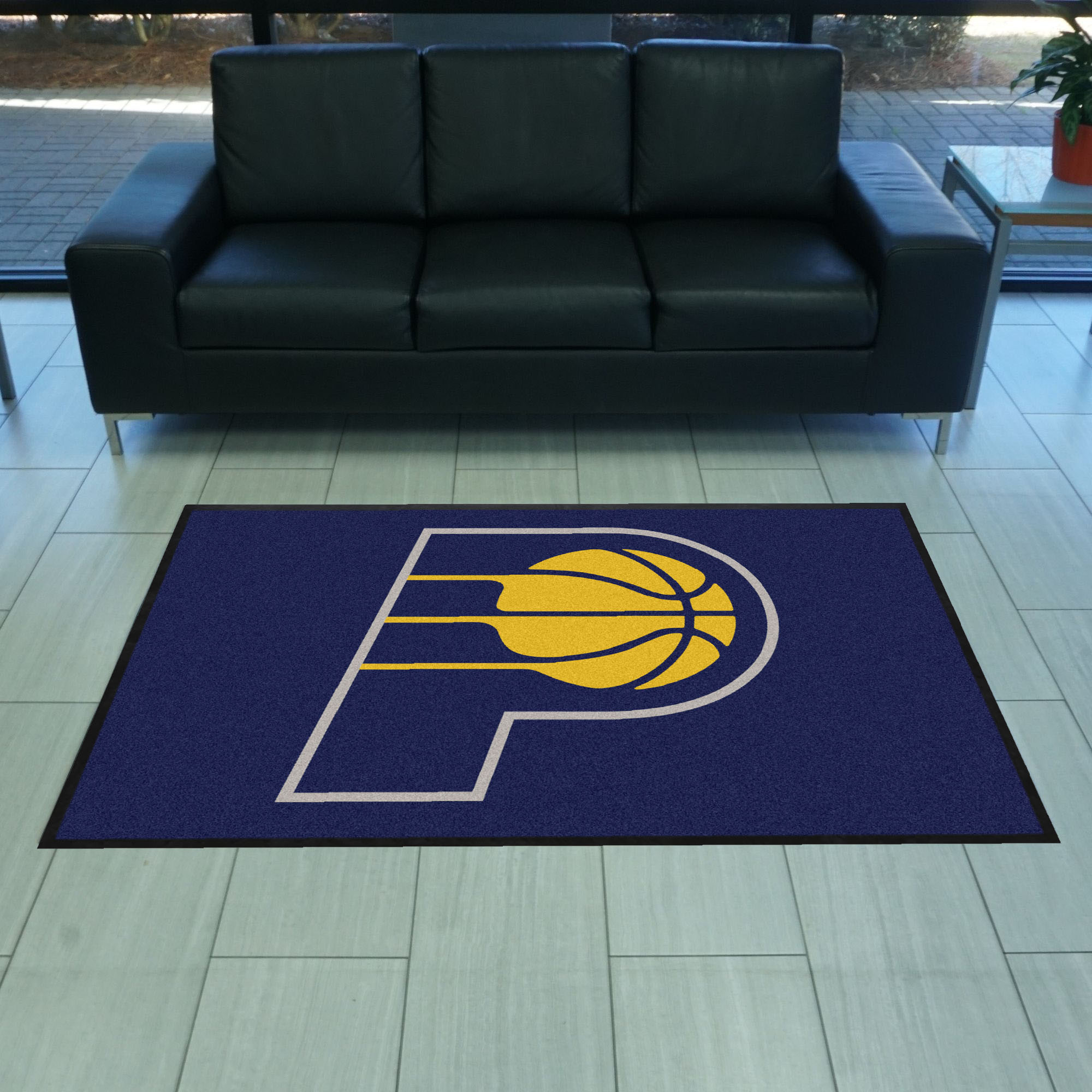 Indiana Pacers 4X6 High-Traffic Mat with Durable Rubber Backing - Landscape Orientation