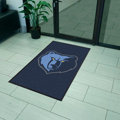 Memphis Grizzlies 3X5 High-Traffic Mat with Durable Rubber Backing - Portrait Orientation