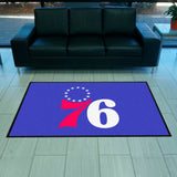 Philadelphia 76ers 4X6 High-Traffic Mat with Durable Rubber Backing - Landscape Orientation