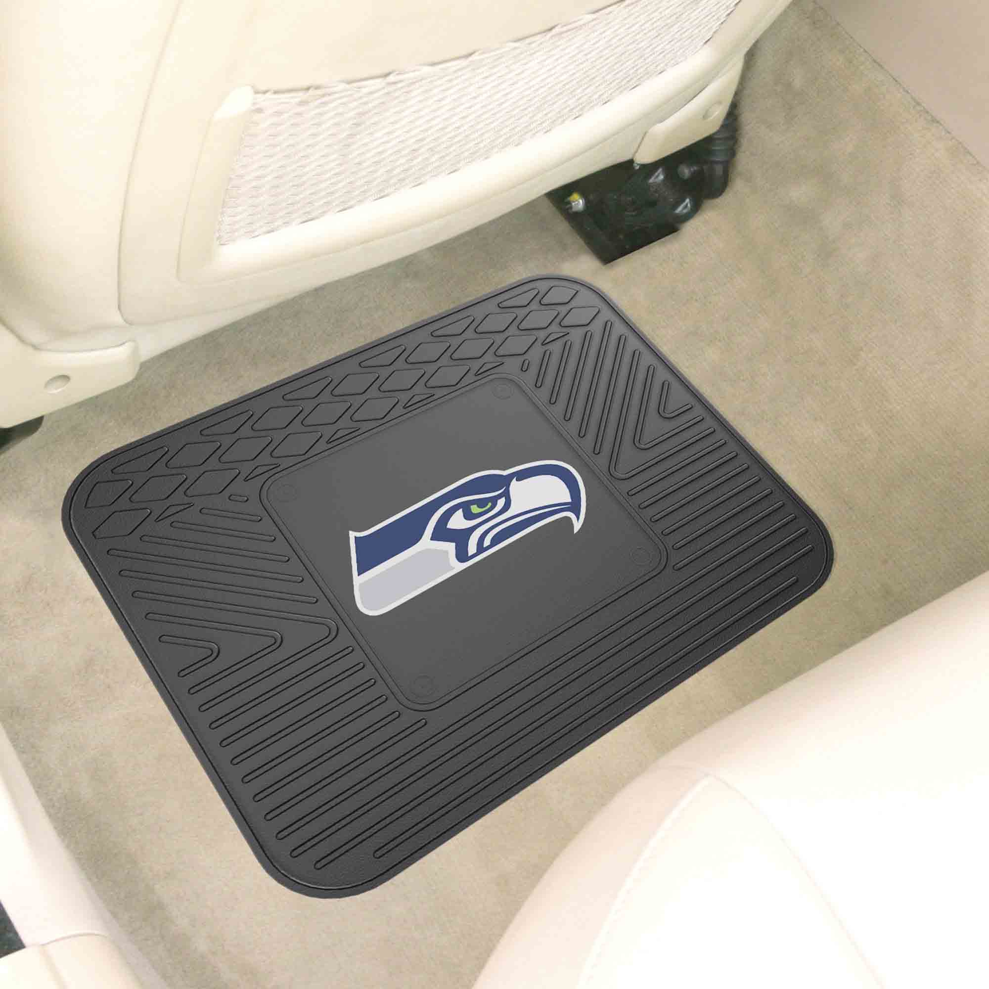 Seattle Seahawks Back Seat Car Utility Mat - 14in. x 17in.