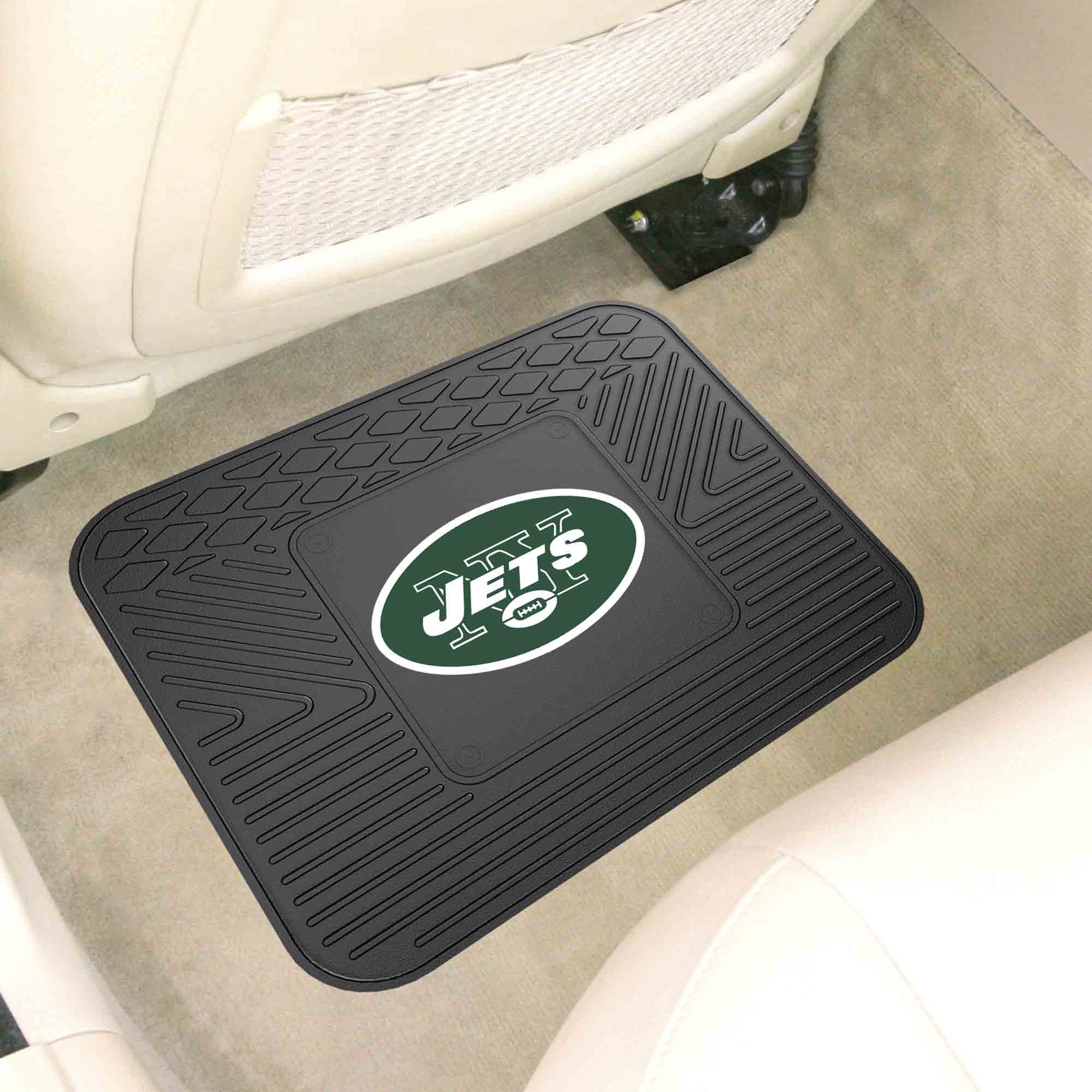 New York Jets Back Seat Car Utility Mat - 14in. x 17in.