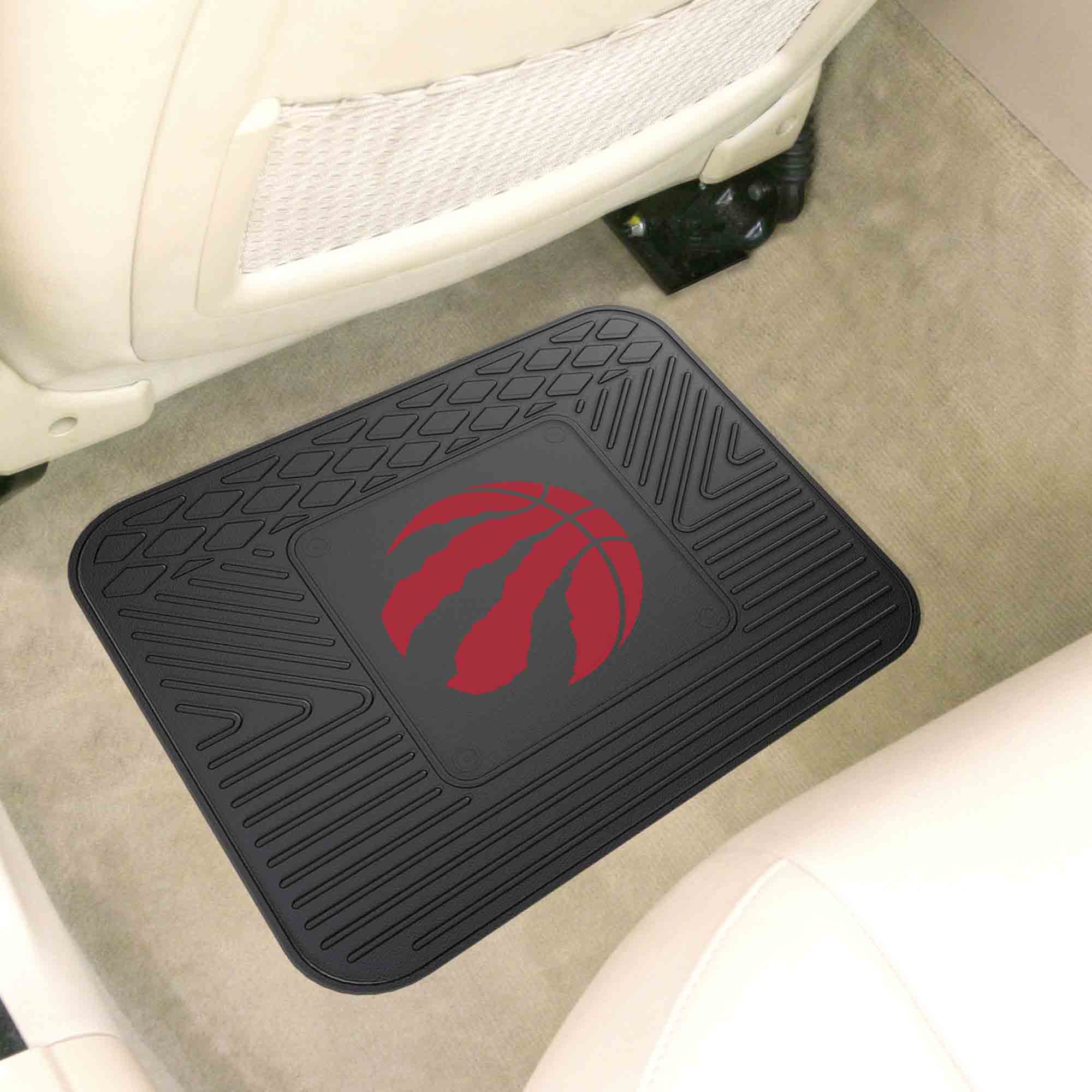 Toronto Raptors Back Seat Car Utility Mat - 14in. x 17in.