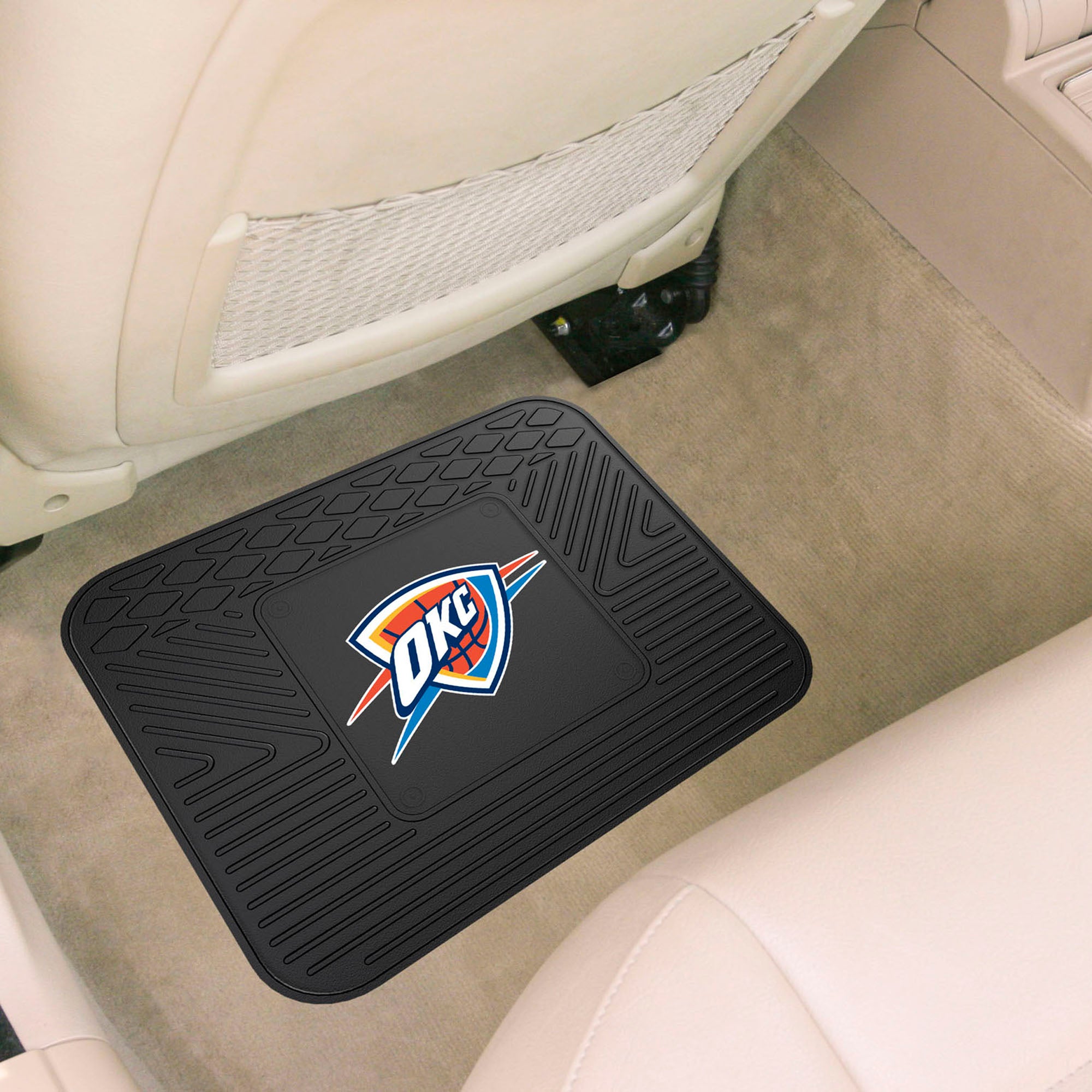 Oklahoma City Thunder Back Seat Car Utility Mat - 14in. x 17in. - Oklahoma City Thunder