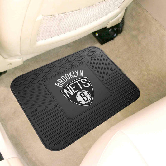 Brooklyn Nets Back Seat Car Utility Mat - 14in. x 17in. - Brooklyn Nets