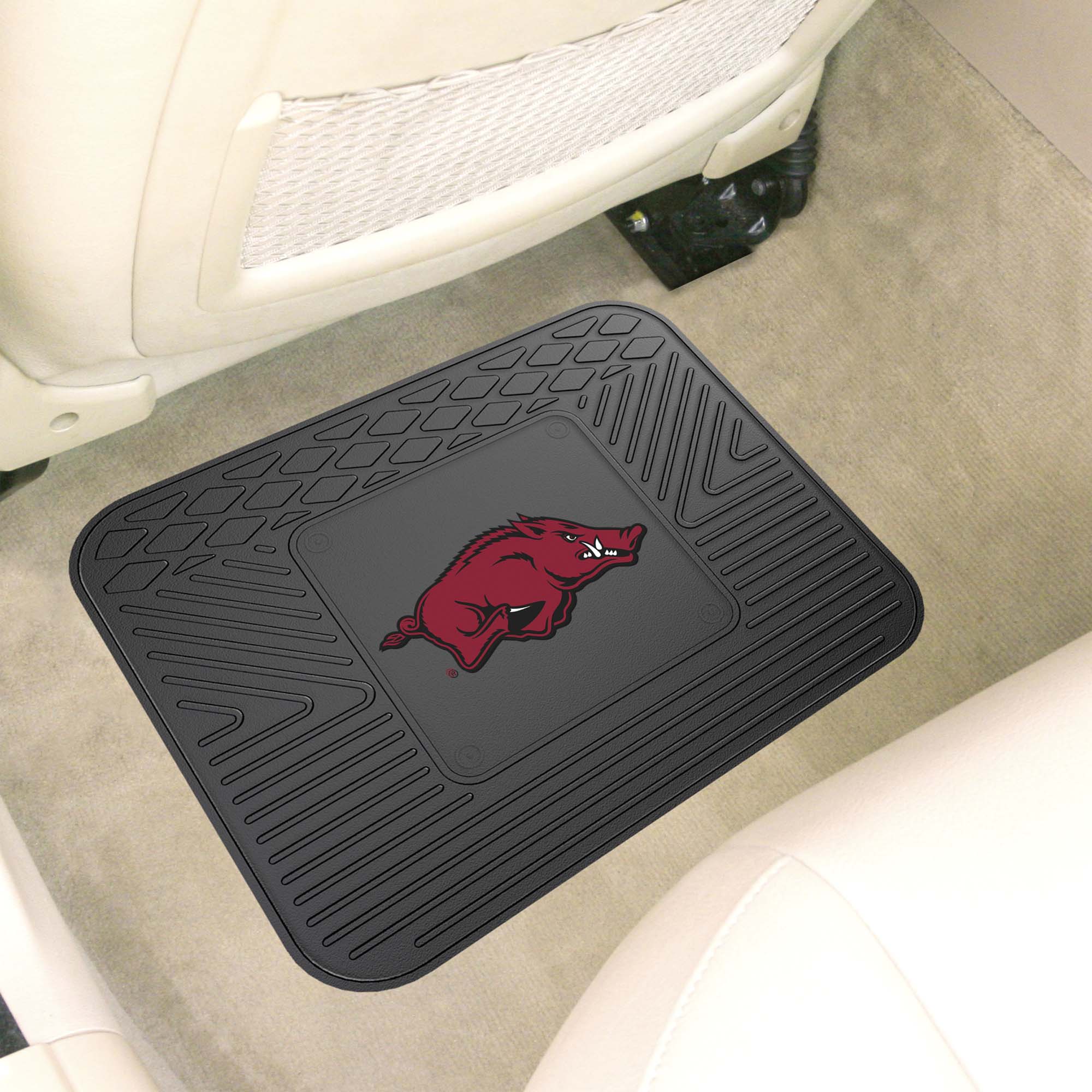 Arkansas Razorbacks Back Seat Car Utility Mat - 14in. x 17in.