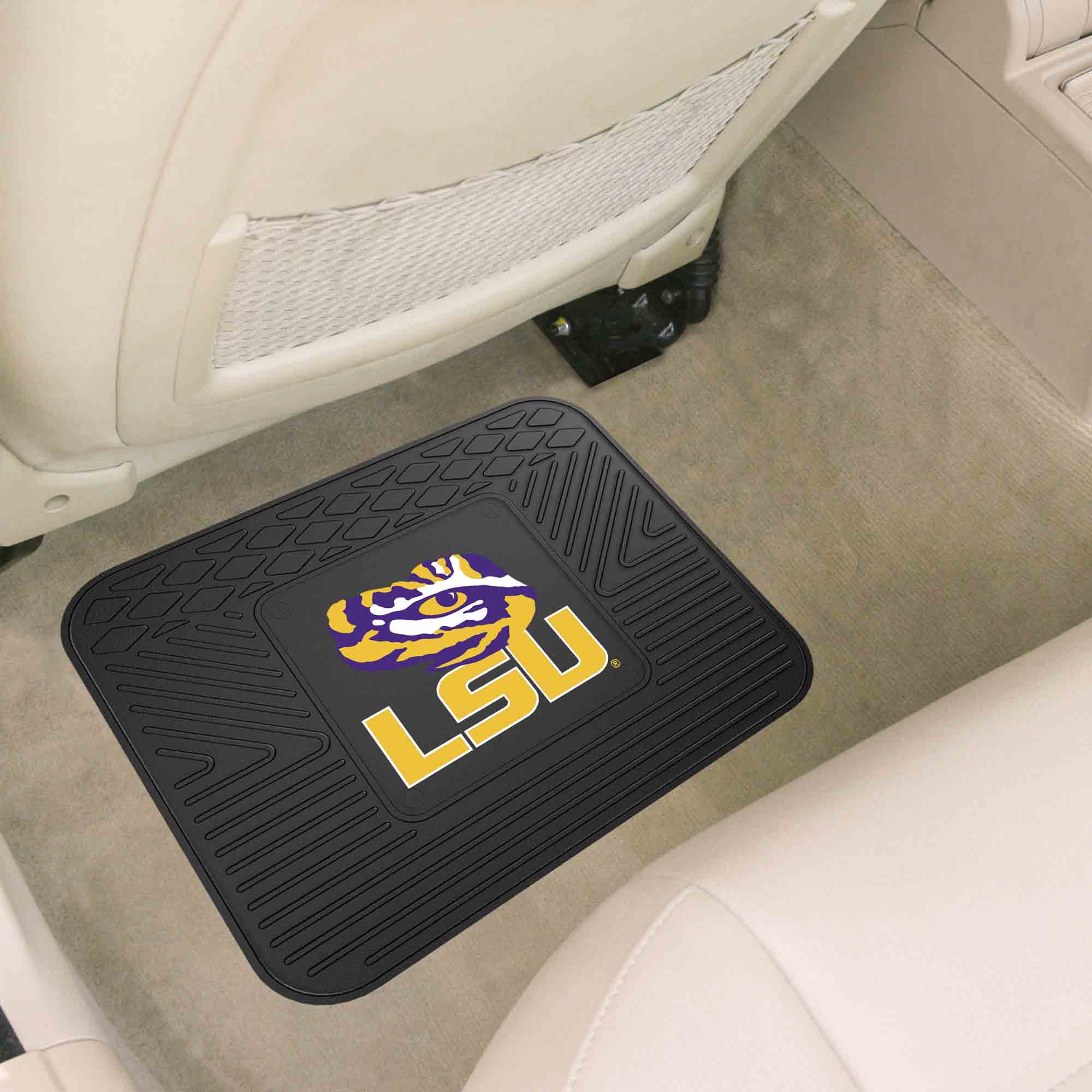 LSU Tigers Back Seat Car Utility Mat - 14in. x 17in.