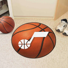 Utah Jazz Basketball Rug - 27in. Diameter