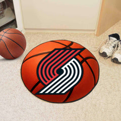 Portland Trail Blazers Basketball Rug - 27in. Diameter - Portland Trail Blazers