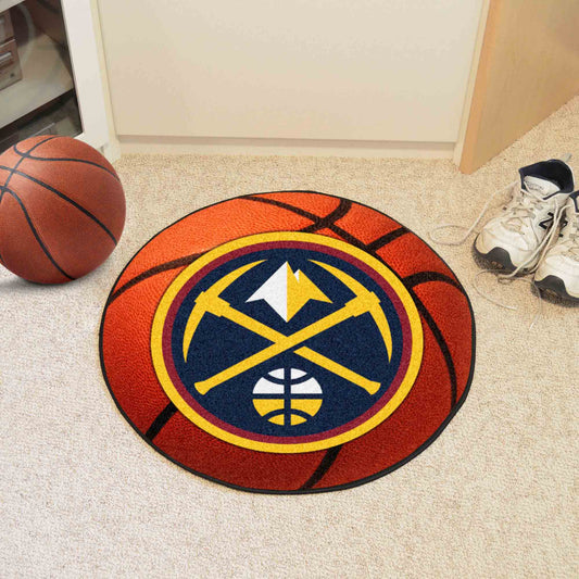 Denver Nuggets Basketball Rug - 27in. Diameter