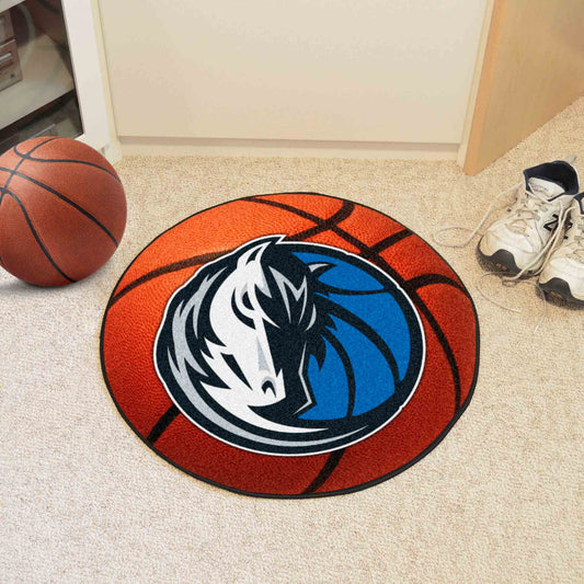 Dallas Mavericks Basketball Rug - 27in. Diameter - Dallas Mavericks