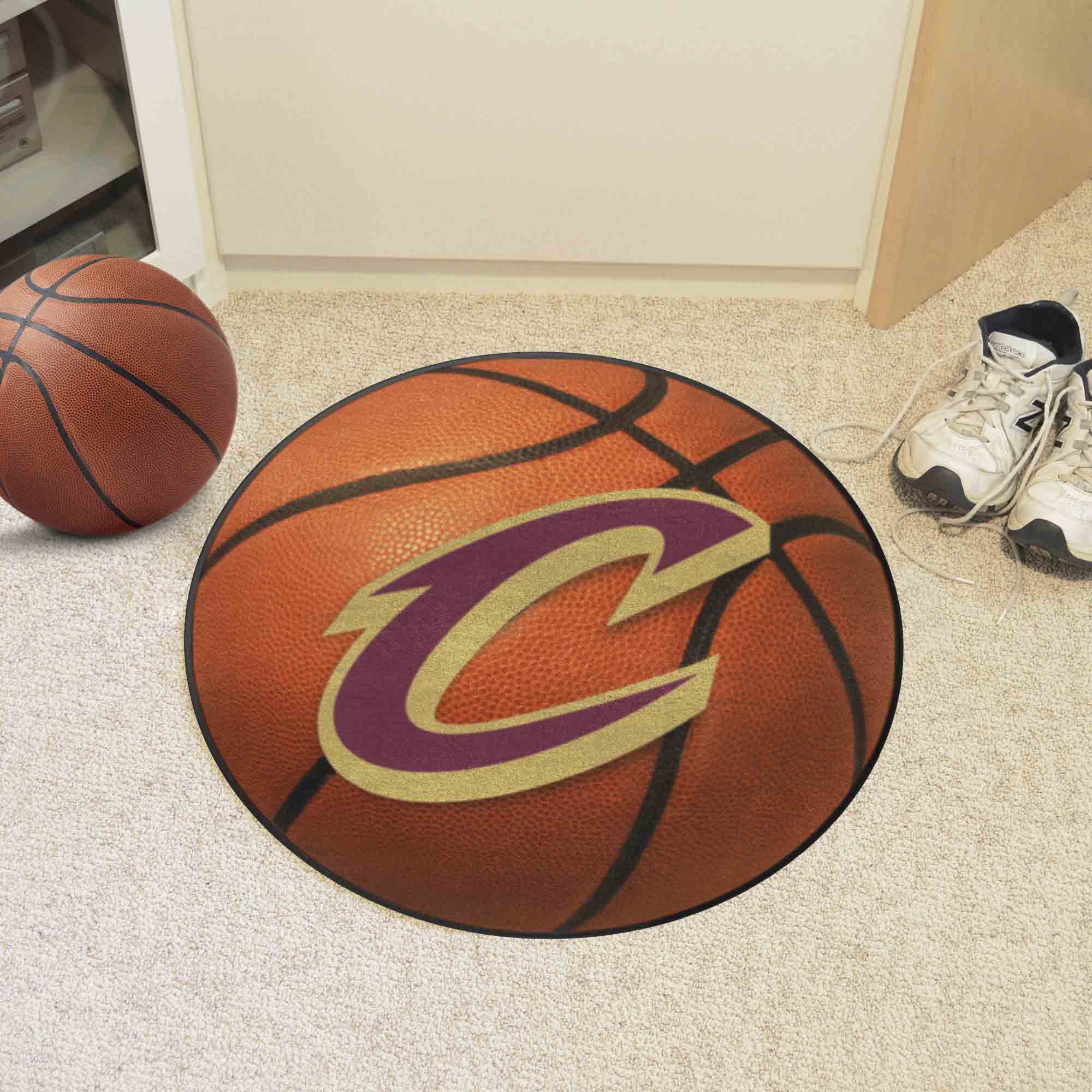 Cleveland Cavaliers Basketball Rug - 27in. Diameter