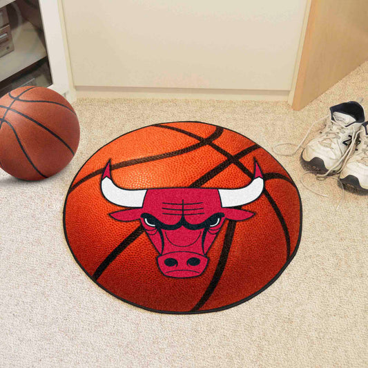 Chicago Bulls Basketball Rug - 27in. Diameter - Chicago Bulls