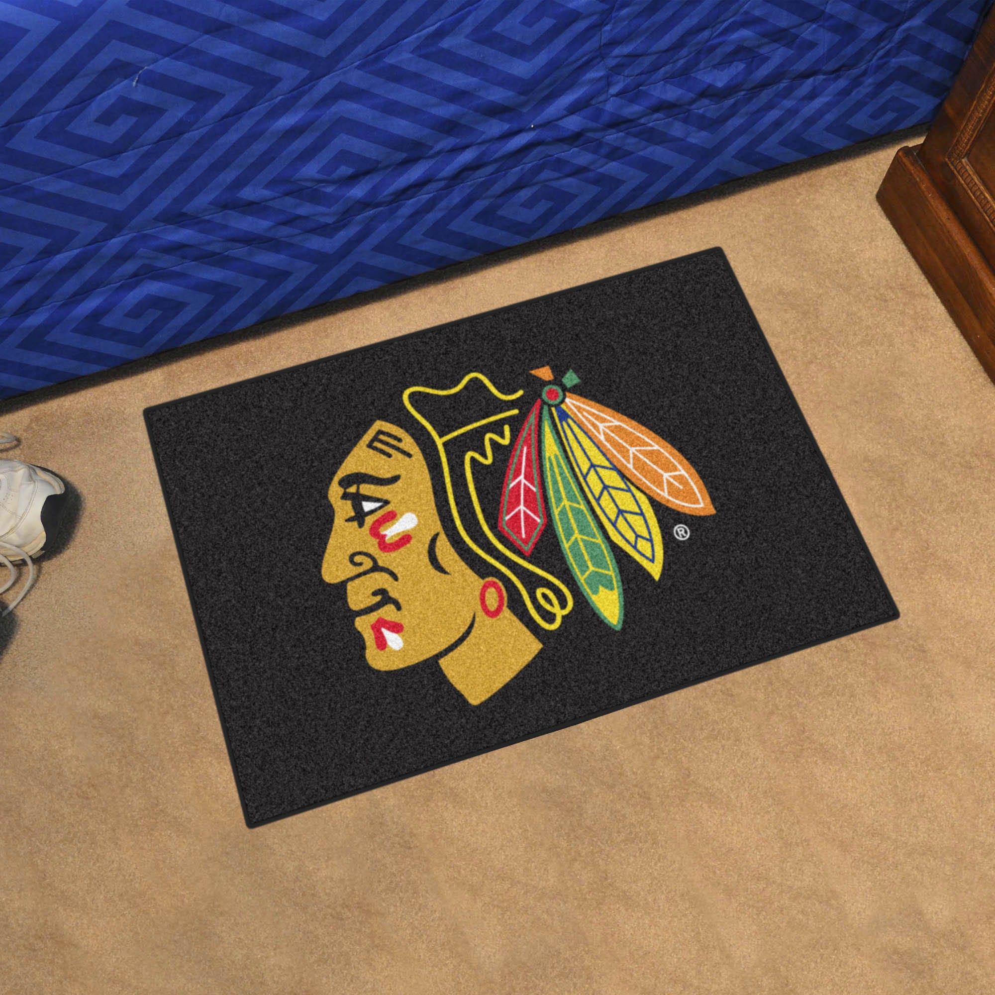 Chicago Blackhawks Starter Mat Accent Rug - 19in. x 30in. - Chicago Blackhawks