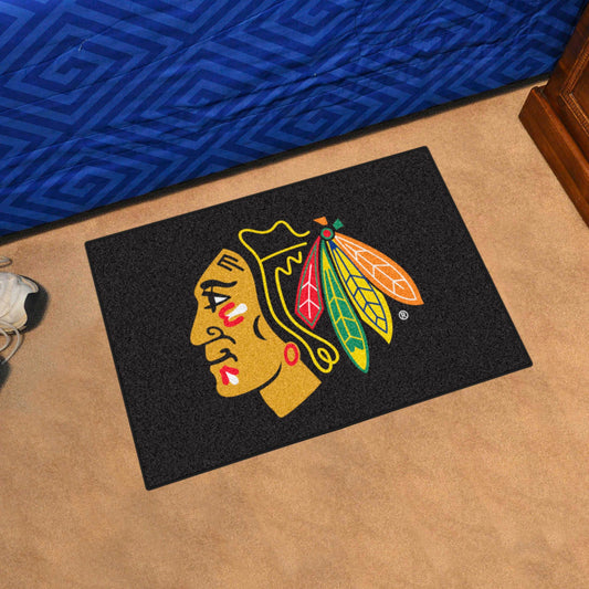 Chicago Blackhawks Starter Mat Accent Rug - 19in. x 30in. - Chicago Blackhawks