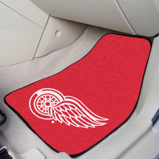 Detroit Red Wings Front Carpet Car Mat Set - 2 Pieces