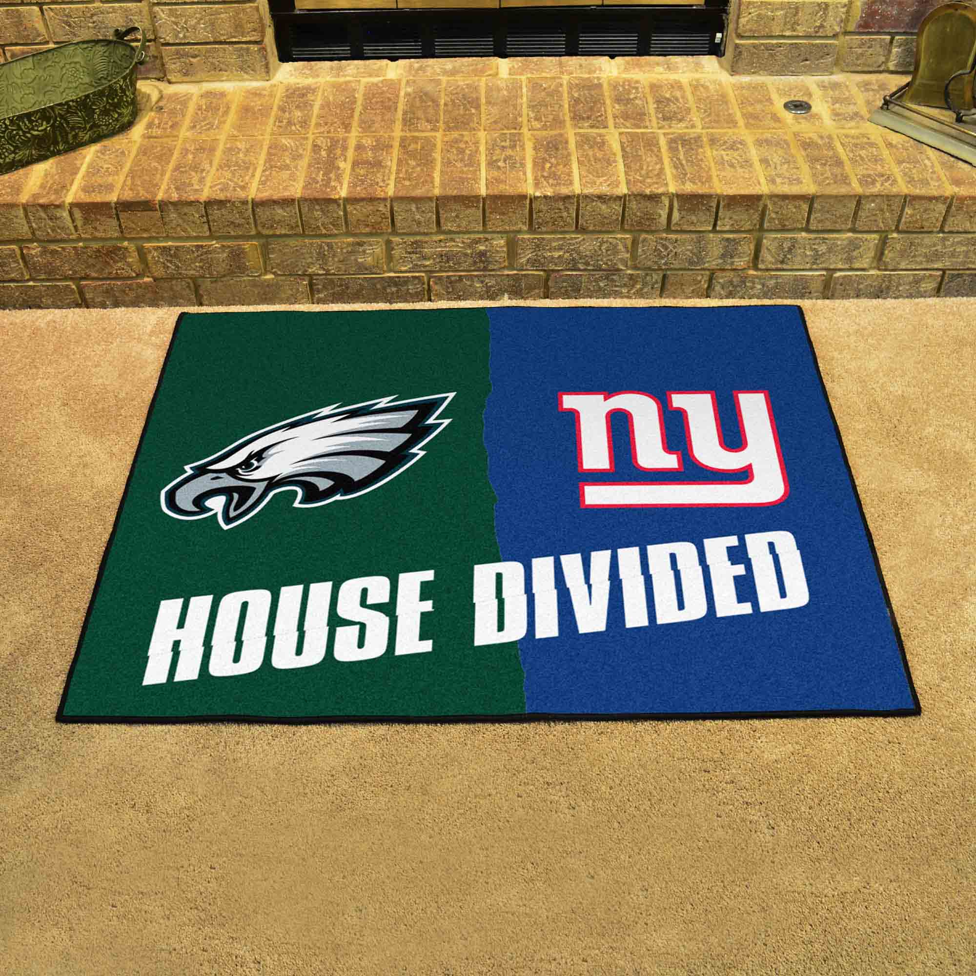 NFL House Divided - Eagles / Giants House Divided Rug - 34 in. x 42.5 in. - NFL House Divided - Eagles / Giants