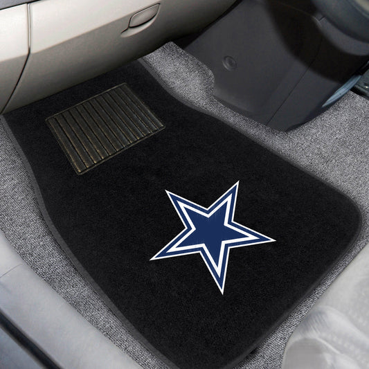 Dallas Cowboys Embroidered Car Mat Set - 2 Pieces - Dallas Cowboys