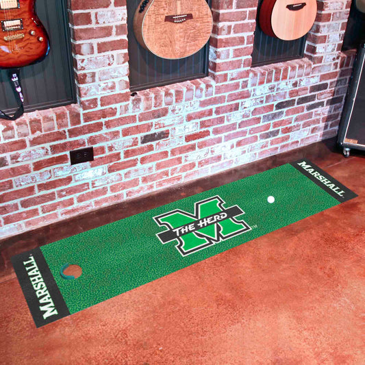 Marshall Thundering Herd Putting Green Mat - 1.5ft. x 6ft.