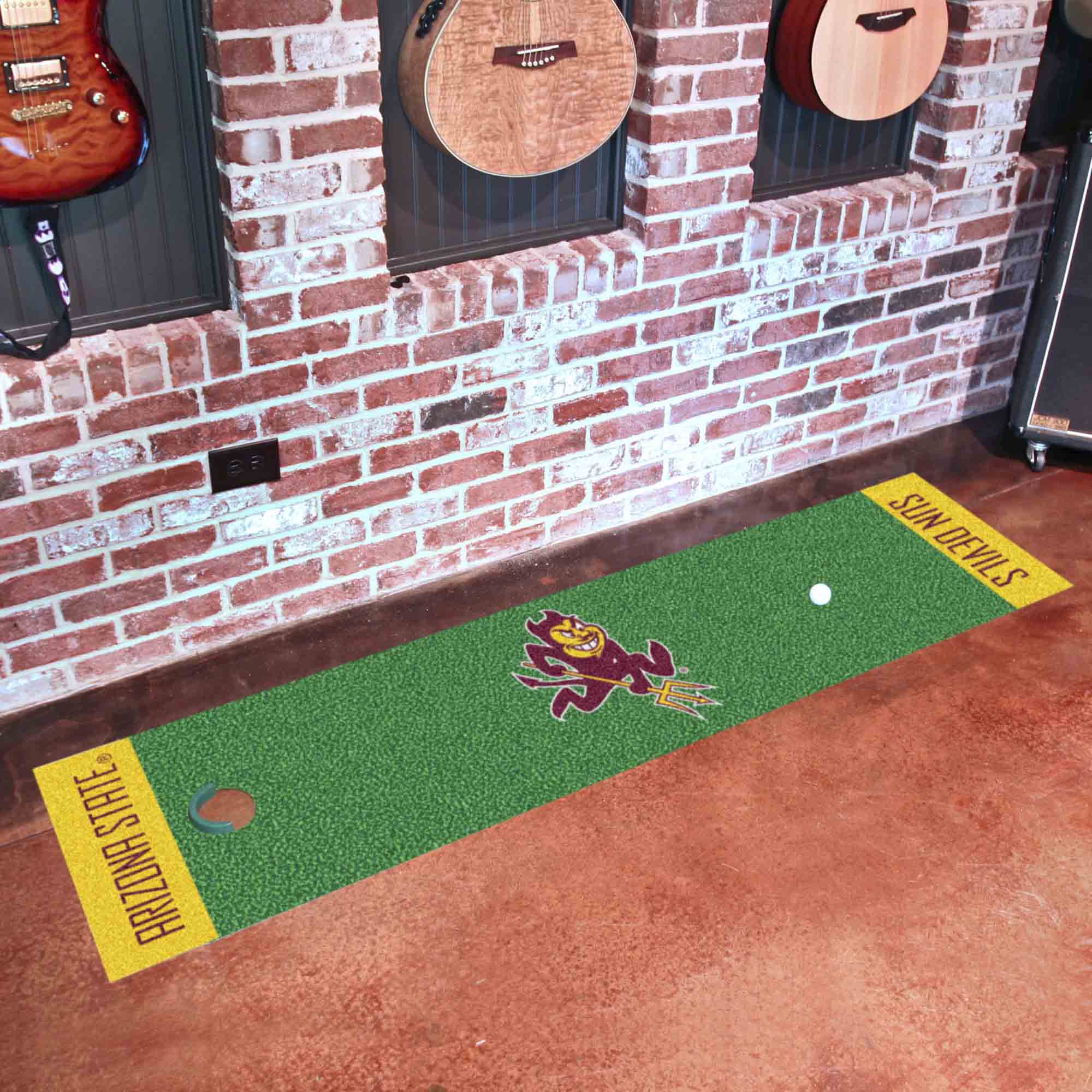 Arizona State Sun Devils Putting Green Mat - 1.5ft. x 6ft., Sparky Logo