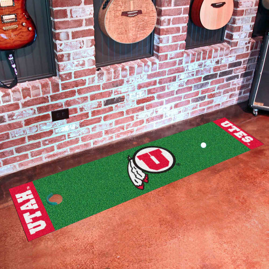 Utah Utes Putting Green Mat - 1.5ft. x 6ft.