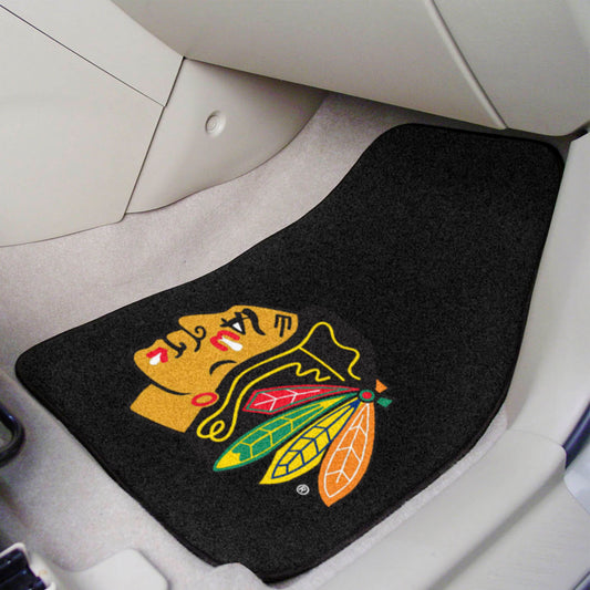 Chicago Blackhawks Front Carpet Car Mat Set - 2 Pieces