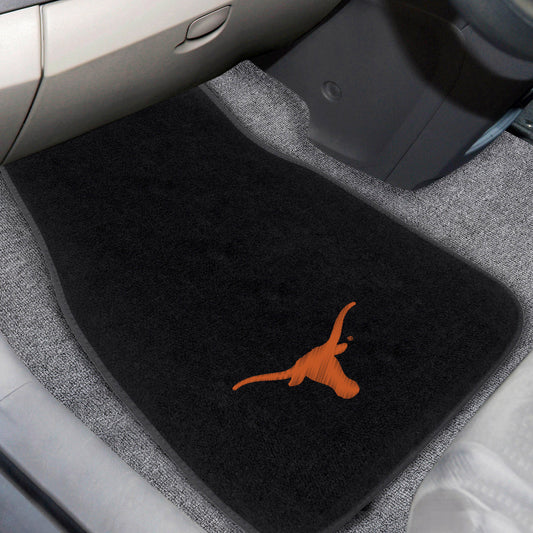 Texas Longhorns Embroidered Car Mat Set - 2 Pieces