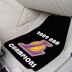 Los Angeles Lakers 2009 NBA Champions Front Carpet Car Mat Set - 2 Pieces