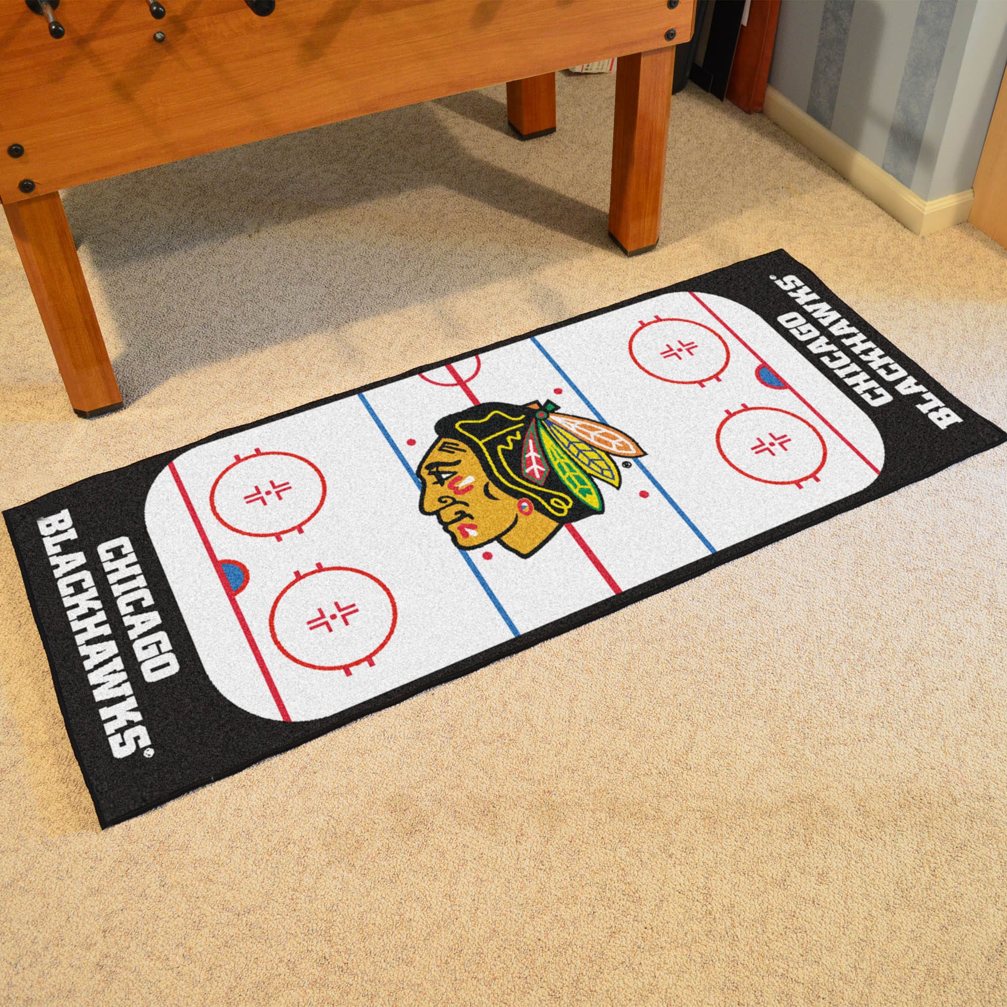 Chicago Blackhawks Rink Runner - 30in. x 72in. - Chicago Blackhawks