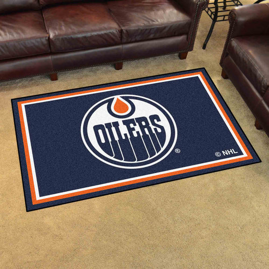 Edmonton Oilers 4ft. x 6ft. Plush Area Rug