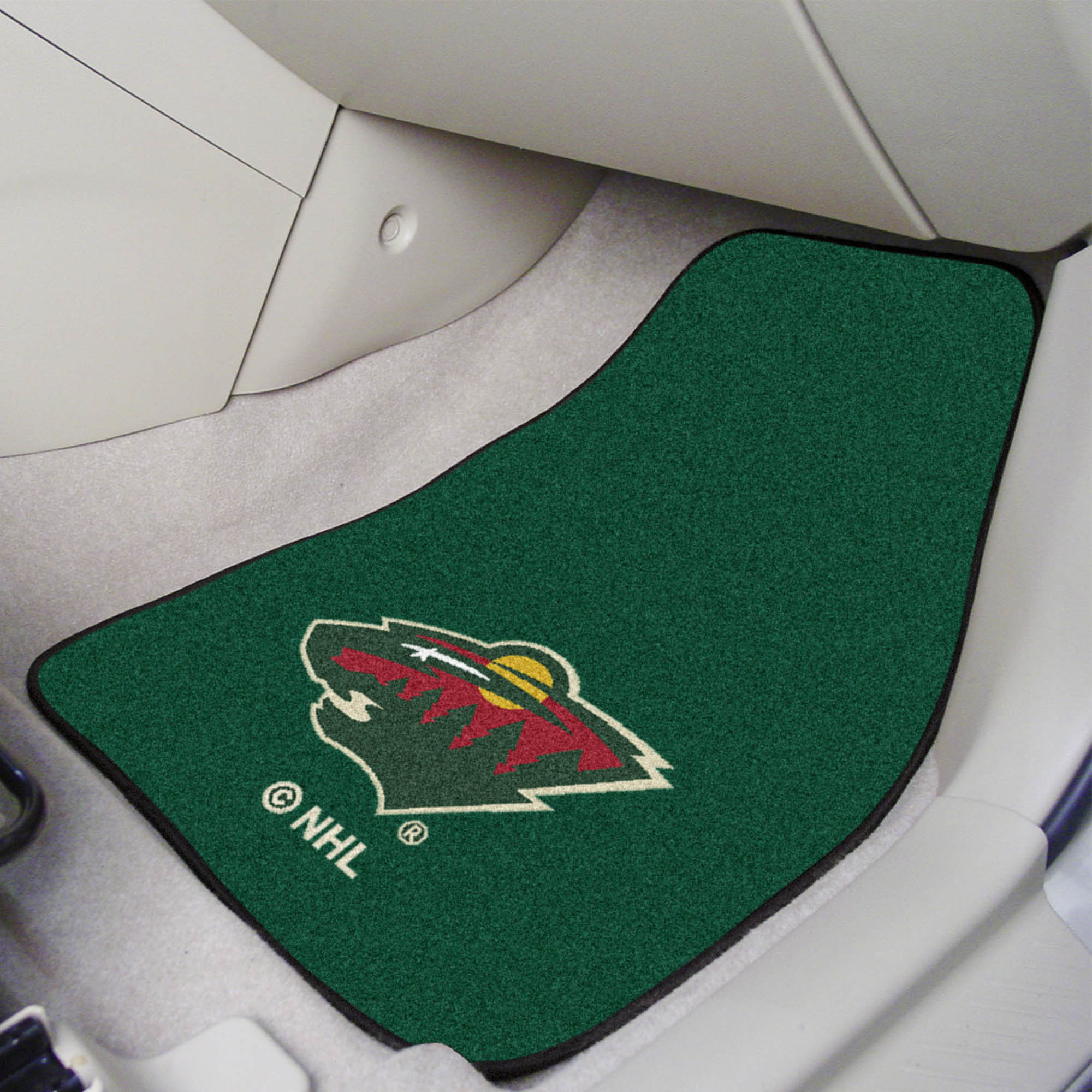 Minnesota Wild Front Carpet Car Mat Set - 2 Pieces