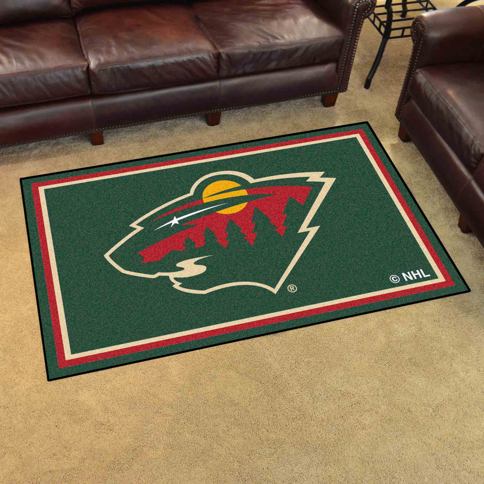 Minnesota Wild 4ft. x 6ft. Plush Area Rug